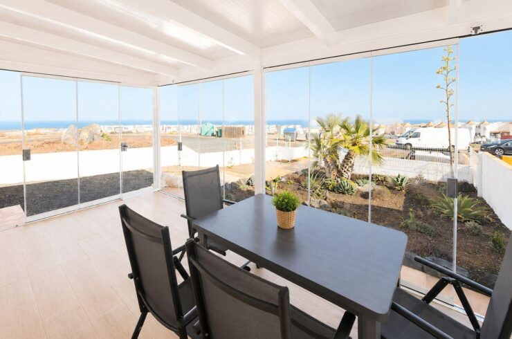 House in the middle of town, newly built, wonderful view to the sea